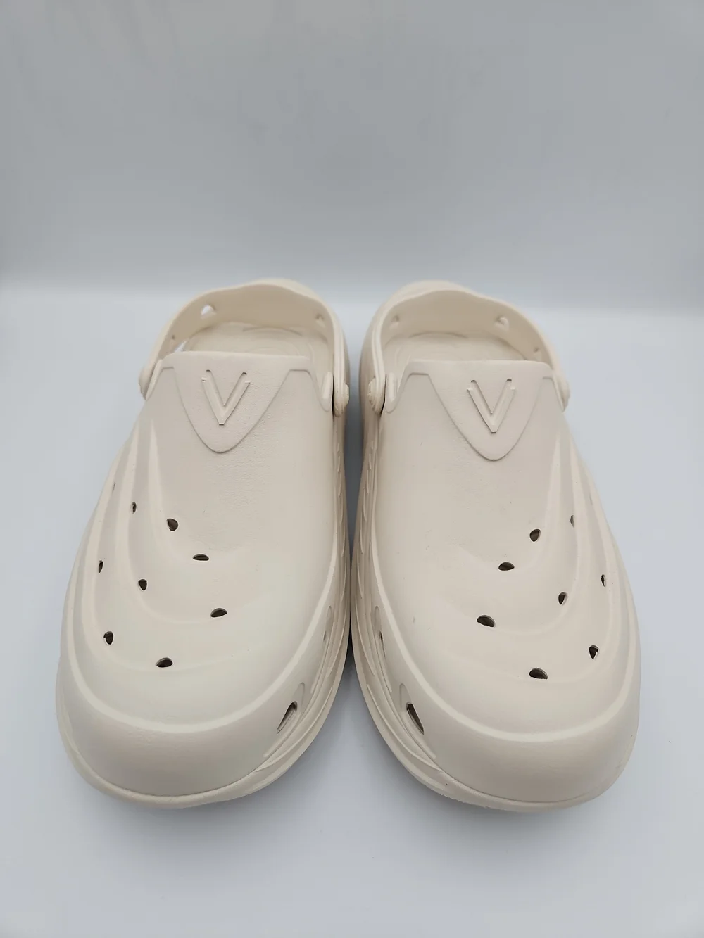 Vionic Beige Slip-On Foam Clog Sandals